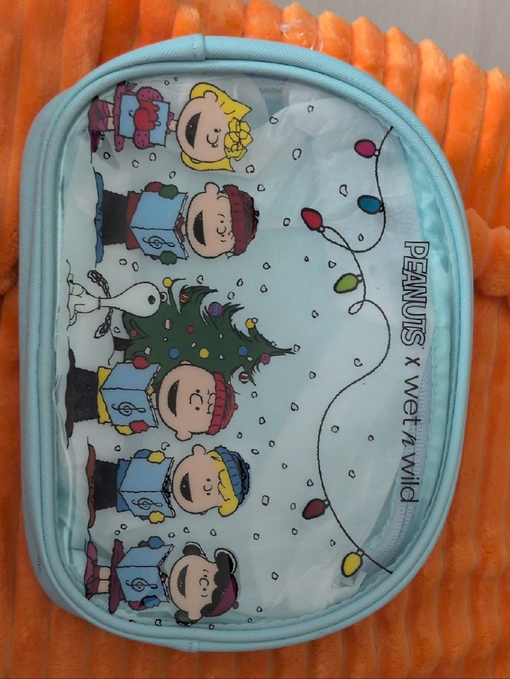 Peanuts x Wet N Wild Holiday Vinyl Cosmetic Pouch - Snoopy & Friends